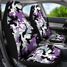 Purple Camouflage Car Seat Covers Camo