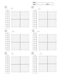 Graph Paper And Table Handout Editable
