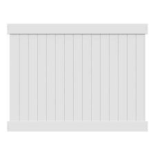 White Vinyl Privacy Fence Panel Kit
