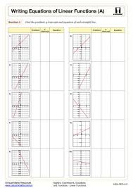Equations Of Parallel Lines Worksheet