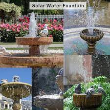 Solar Water Fountain With 6 Nozzles