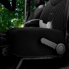 Fh Group Neoprene Custom Seat Covers For 2007 2018 Jeep Wrangler Jk 4dr Front Set Black
