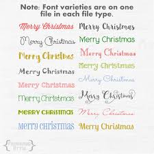 Merry Font Style Variety Set