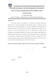 optimum design of reinforced concrete