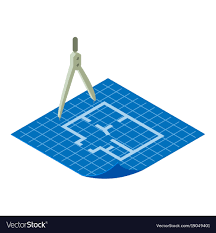 Floor Plan Icon Isometric 3d Style