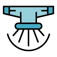Automatic Sprinkler Icon Outline Vector