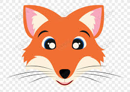 Vector Cute Fox Face Face Fox Face