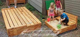 Diy Covered Sandbox With Shade Canopy