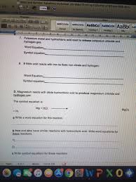 Symbol Equations Worksheet Chegg