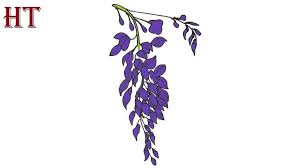 How To Draw A Wisteria Flower Step By