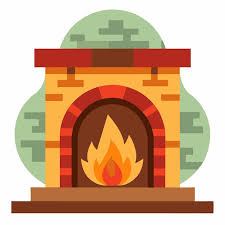 Brick Fire Place And A Brick Wall