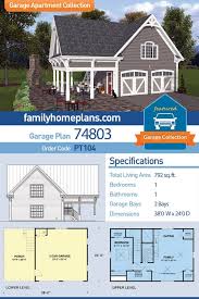 Plan 74803 Garage Apartment