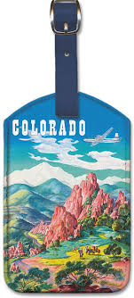 Leatherette Luggage Tags Colorado