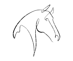 Line Art Horse Head Svg One Line Horse