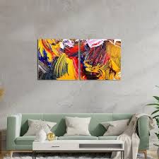 Abstract Glass Colourful Multi Frame