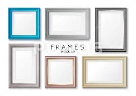 Blue Frames Set Template Frames