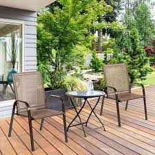 Outdoor Dining Chair With Armrest