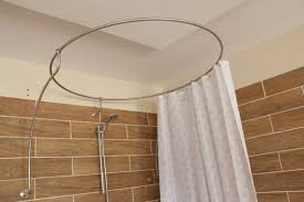 Shower Curtain Rod For Bathroom Fitting