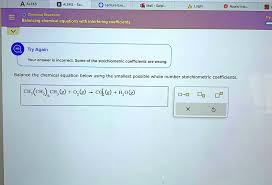 Chemical Reactions Balancing Chemical