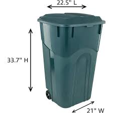 Outdoor Garbage Can With Lid Eco Green