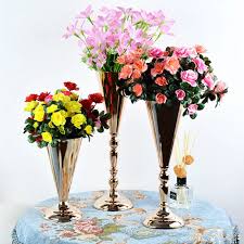 Gold Luxury Flower Vase For Wedding