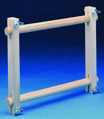 wood split rail scroll frame
