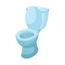 Premium Vector Cartoon Blue Toilet Vector