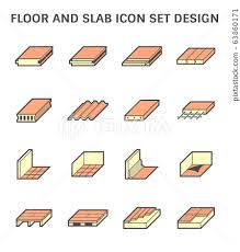 Wood Floor Tile Floor And Slab Vector