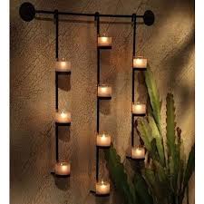 Iron Handicraft Wall Candle Holder At