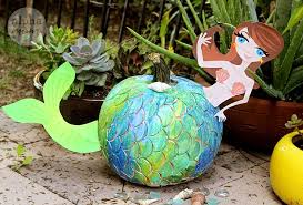 A Mermaid Pumpkin For