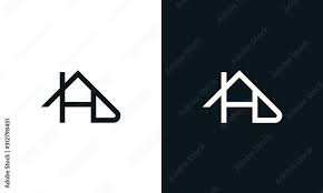 Modern Line Art Letter Hd House Logo