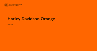 Harley Davidson Orange Color Ff6600