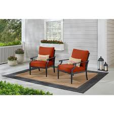 Black Steel Outdoor Patio Lounge Chair