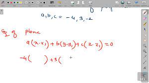 Cartesian Equation Of The Plane Abc