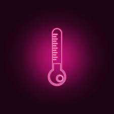 Mercury Thermometer Icon Elements Of