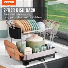 Vevor Dish Drying Rack 2 Tier Large
