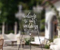 Acrylic Wedding Welcome Sign Printing