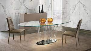 Bamboo Glass Dining Table By Reflex