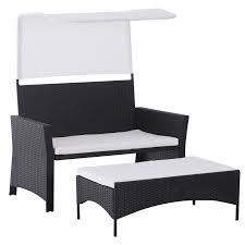 Rattan Wicker Outdoor Loveseat