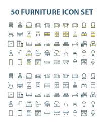 50 Furniture Icon Set Icon Set Home