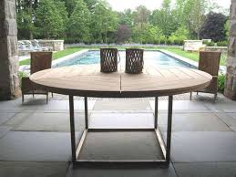 Round Wood Outdoor Tables