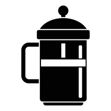 French Press Silhouette Png And Vector