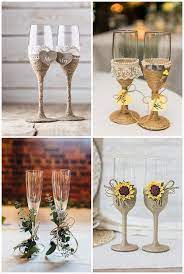 Diy Wedding Champagne Flutes Ideas To