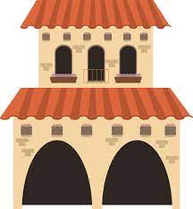 Spanish Colonial House Vector Images 60