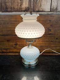 Vintage White Hobnail Milk Glass Parlor