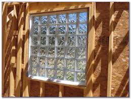 Glass Block Window In A Wood Frame