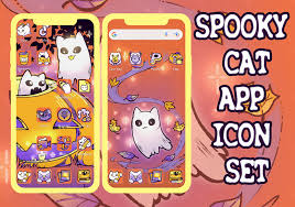 Y Cat Purple And Orange App Icon