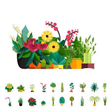 Garden Plants Vector Images Depositphotos