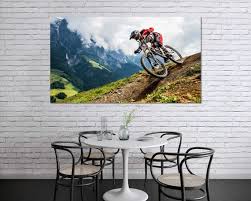 Extreme Cycling In Mountains Cool Art