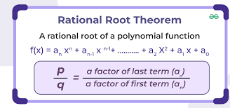 Rational Root Theorem Formula Proof